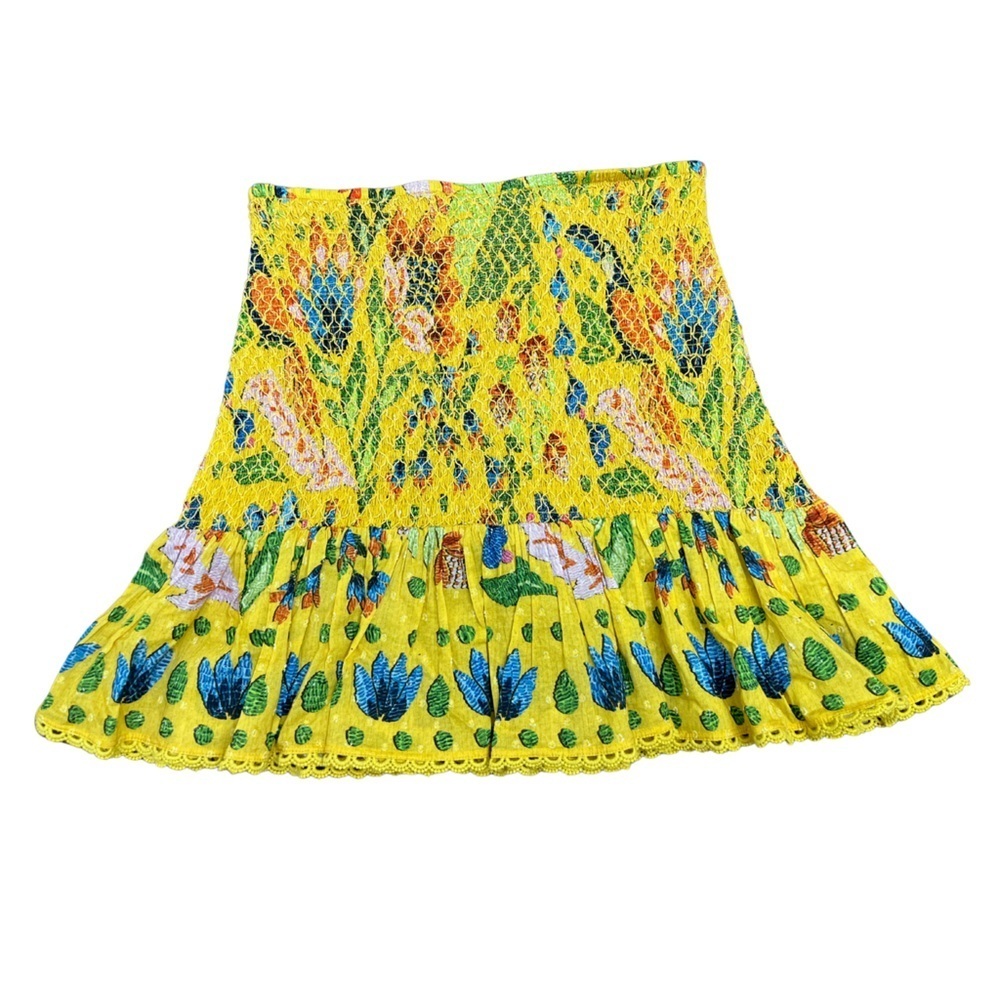 FARM Rio Vibrant Yellow Mini Skirt - Picture 2 of 16